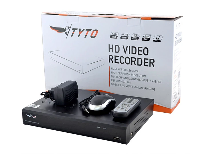 8-канальний IP відеореєстратор Tyto N1L-08 NVR, 8Мп - зображення 4