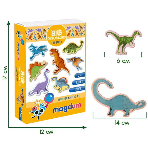 Набор магнитов Magdum Большие Динозавры (ML4031-06) (4820215152464) - изображение 7