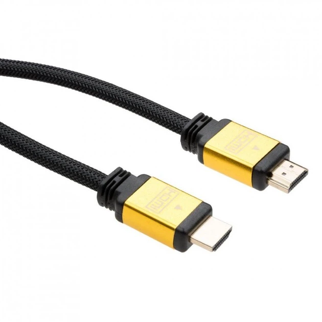 Кабель мультимедийный HDMI M to HDMI M 1.5m V2.0 Vinga (VCPDCHDMI2VMM1.5BK) - Фото 2 Кабель мультимедийный HDMI M to HDMI M 1.5m V2.0 Vinga (VCPDCHDMI2VMM1.5BK) - изображение 2