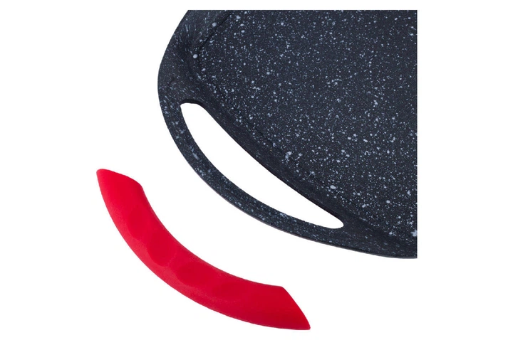 Плита-гриль антипригарна Kamille 360 x 235 мм Black Marble (4109) - зображення 4