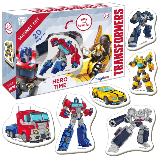 Zestaw magnesów Magdum Transformers Czas bohaterów ME5031-41 20 elementów (4820215154543) - obraz 2