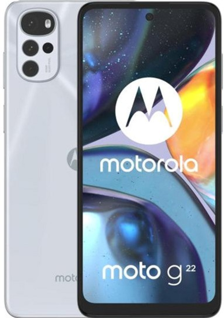 Мобільний телефон Motorola Moto G22 4/64GB Pearl White (PATW0028PL) - зображення 1