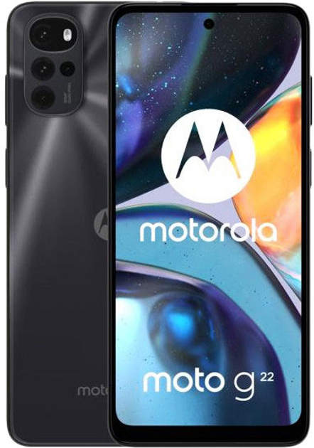 Smartfon Motorola Moto G22 4/64GB Cosmic Black (PATW0027PL) - obraz 1