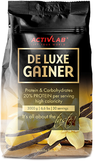 Gainer ActivLab De Luxe Gainer 3000 g Wanilia (5903163600375) - obraz 1