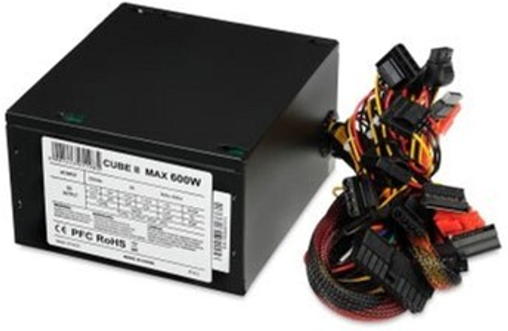 Zasilacz iBOX Cube II 600W (ZIC2600W12CMFA) - obraz 3