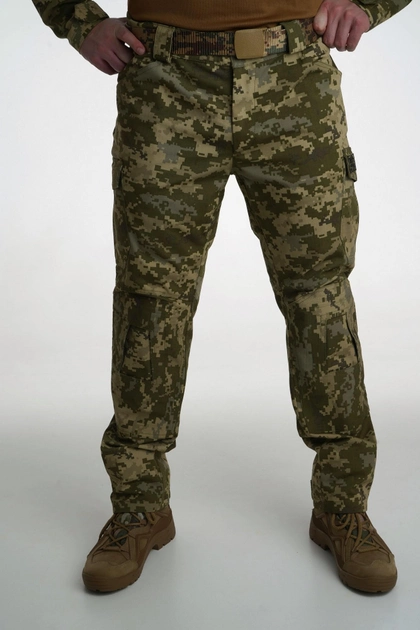 Тактичні брюки ріп-стоп з кишенями для наколінників SM Group размер XL Піксель - зображення 1