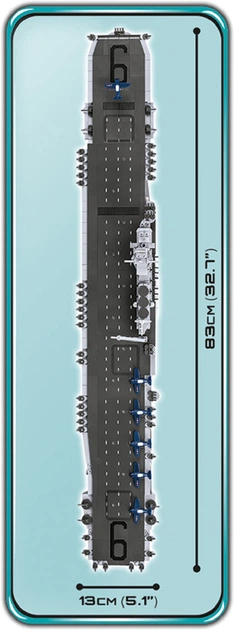 Klocki konstrukcyjne Cobi Lotniskowiec Enterprise 2510 elementów (COBI-4815) - obraz 13