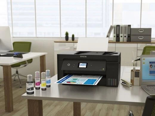Багатофункціональний пристрій А3 кол. Epson L14150 Фабрика друку з WI-FI (C11CH96404) - Фото 3 Багатофункціональний пристрій А3 кол. Epson L14150 Фабрика друку з WI-FI (C11CH96404) - зображення 3