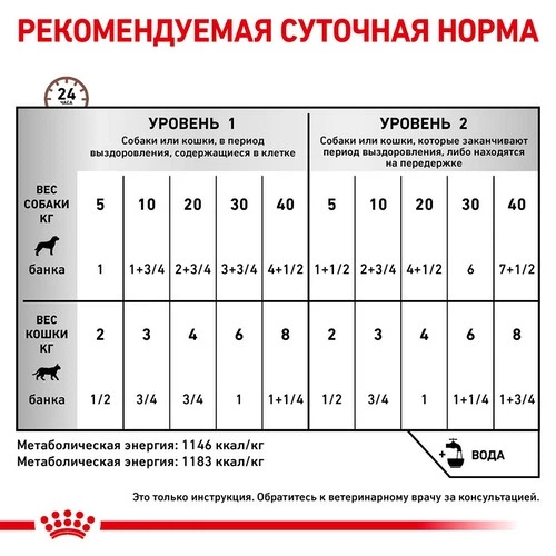 Влажный корм Royal Canin Recovery - консервы для собак и кошек в период восстановления после болезни (40550021) - изображение 2