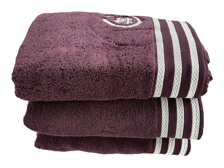 Набор полотенец Maison D'or Delon Purple махровые 30-50 см,50-100 см,70-140 см сливовый - изображение 3