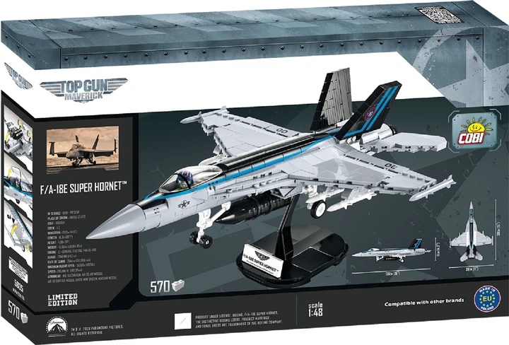 Klocki konstrukcyjne Cobi Top Gun 2 Myśliwiec bombardujący F/A-18E/F "Super Hornet" 570 elementów (COBI-5805) - obraz 9
