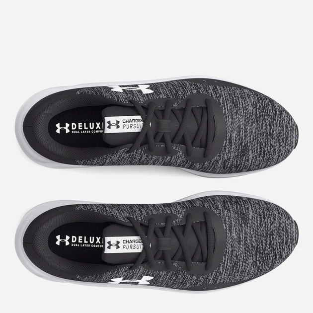 Чоловічі кросівки для бігу Under Armour Charged Pursuit 3 Twist 3025945-100 41 (8US) 26 см Сірі (195253060021) (955555901089381) - Уцінка - зображення 4