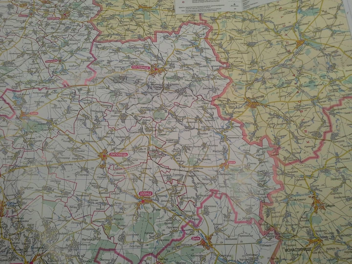 Вінницька область. Політико-адміністративна карта м-б 1:310 000. Картографія - Фото 4 Вінницька область. Політико-адміністративна карта м-б 1:310 000. Картографія - зображення 4