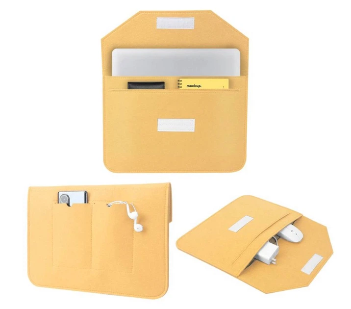Чохол Zamax із повсті для MacBook Air/Pro 13.3" - Beige - Фото 2 Чохол Zamax із повсті для MacBook Air/Pro 13.3" - Beige - зображення 2