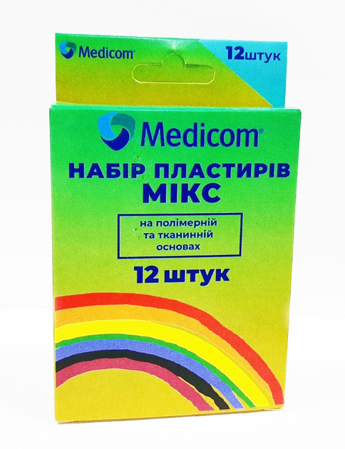 Набір пластирів Medicom 12шт/упаковка МІКС - зображення 1