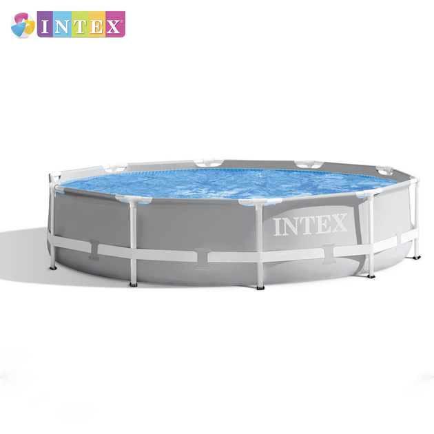 Круглый каркасный бассейн Intex 26700 NP. Размером 305x76см, объём 4485л, от 6 лет - Фото 1 Круглый каркасный бассейн Intex 26700 NP. Размером 305x76см, объём 4485л, от 6 лет - изображение 1