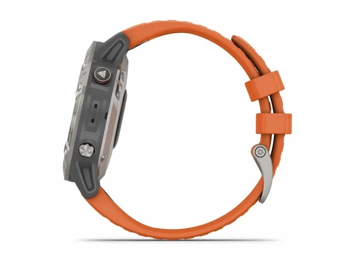 Смарт-часы Garmin Fenix 6 Pro Sapphire Titanium with Ember Orange Band (010-02158-14/15) - Фото 8 Смарт-часы Garmin Fenix 6 Pro Sapphire Titanium with Ember Orange Band (010-02158-14/15) - изображение 8