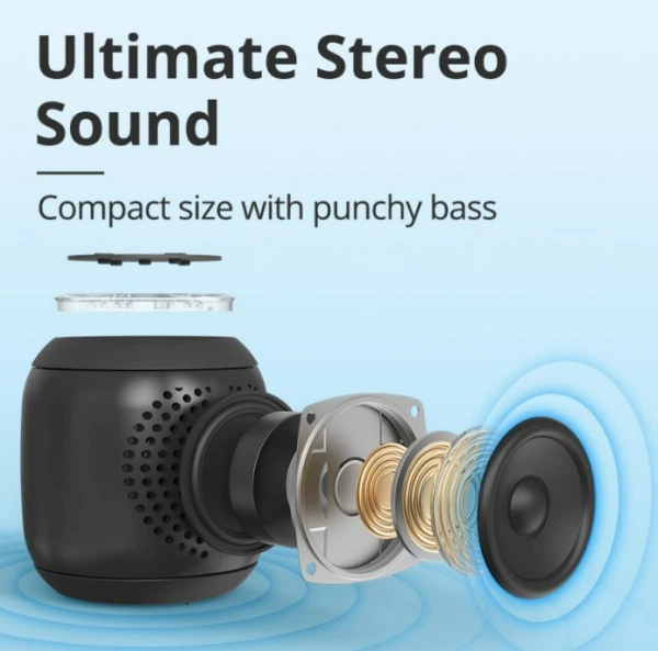 Портативнкая колонка Tronsmart T7 Mini black 15 Вт IPX7 Bluetooth 5.3 - изображение 3