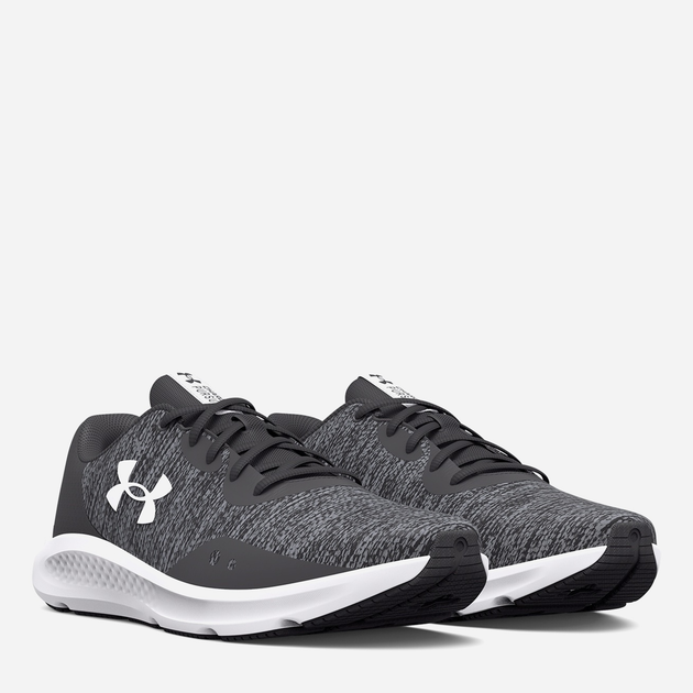 Чоловічі кросівки для бігу Under Armour Charged Pursuit 3 Twist 3025945-100 44 (10US) 28 см Сірі (195253059414) - зображення 2