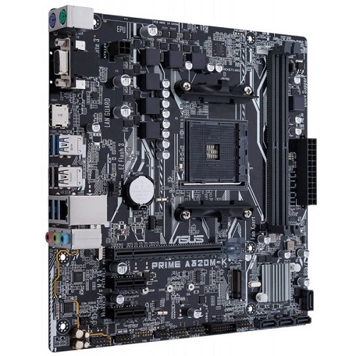 Материнська плата Asus PRIME A320M-K/CSM AM4 A320 2хDDR4 PCI-Ex16 4SATAIII RAID M.2 VGA/HDMI Glan 6ch mATX - зображення 2