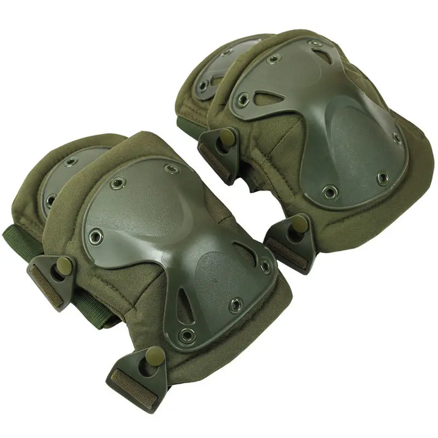 Комплект защиты налокотники и наколенники Олива Eagle KN-04 - Фото 3 Комплект защиты налокотники и наколенники Олива Eagle KN-04 - изображение 3