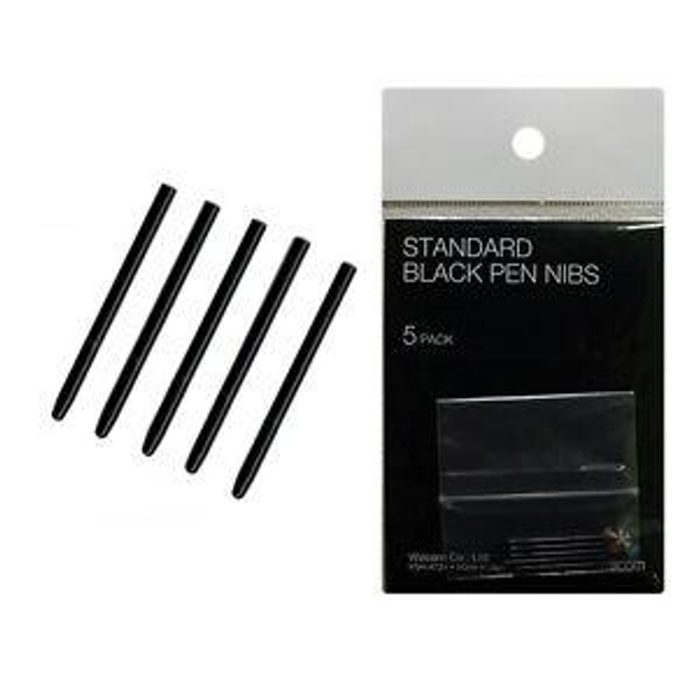 Wacom Standard Black Pen Nibs for Intuos 4, 5-Pack (ACK20001)