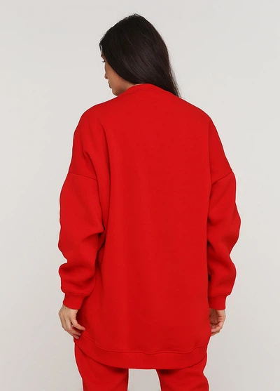 Світшот "Only Women" (94-Sws-01-02-red-M(mega oversize)) - Фото 2 Світшот "Only Women" (94-Sws-01-02-red-M(mega oversize)) - зображення 2