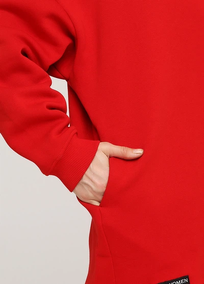 Світшот "Only Women" (94-Sws-01-02-red-M(mega oversize)) - Фото 4 Світшот "Only Women" (94-Sws-01-02-red-M(mega oversize)) - зображення 4