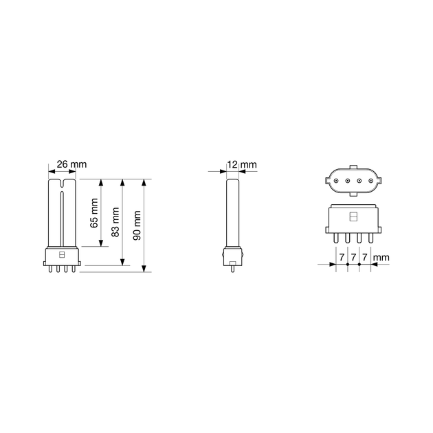 Лампа бактерицидна BactoSfera BS 5W 2G7 - зображення 2