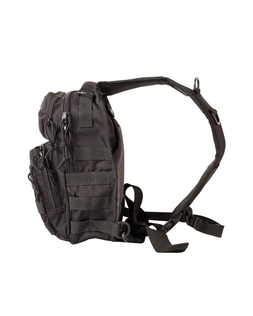 Рюкзак тактичний однолямковий KOMBAT UK Mini Molle Recon Shoulder Bag 10 ltr Uni чорний (kb-mmrsb-blk) - изображение 2