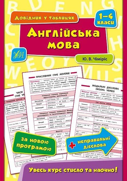 Довідник у таблицях. Англійська мова. 1–4 класи - Юлія Чіміріс (9789662844320) - Фото 1 Довідник у таблицях. Англійська мова. 1–4 класи - Юлія Чіміріс (9789662844320) - зображення 1