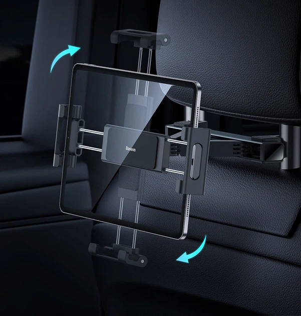 Автотримач для планшета/телефону Baseus JoyRide Pro Backseat Car Mount Black (SUTQ000001) - зображення 7