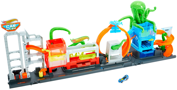 Zestaw do gry Hot Wheels Transformacja kolorów Myjnia samochodowa: Eksplozja kolorów (GTT96) - obraz 4
