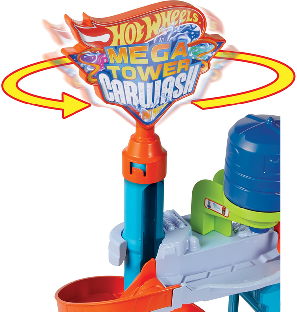 Zestaw do gry Myjnia samochodowa Hot Wheels Mega Tower (HDP05) - obraz 5