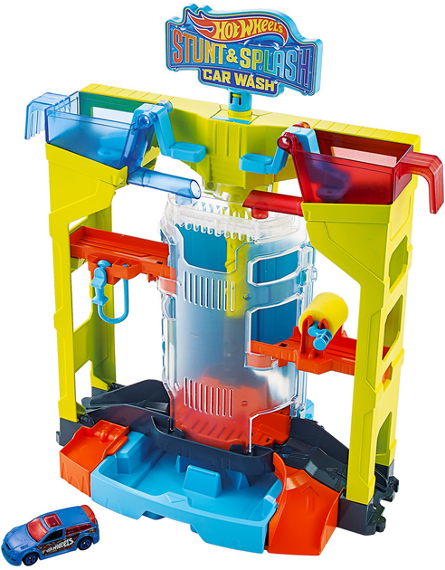 Zestaw do gry Hot Wheels Zmiana koloru Myjnia samochodowa: Eksplozja kolorów (GRW37) - obraz 3