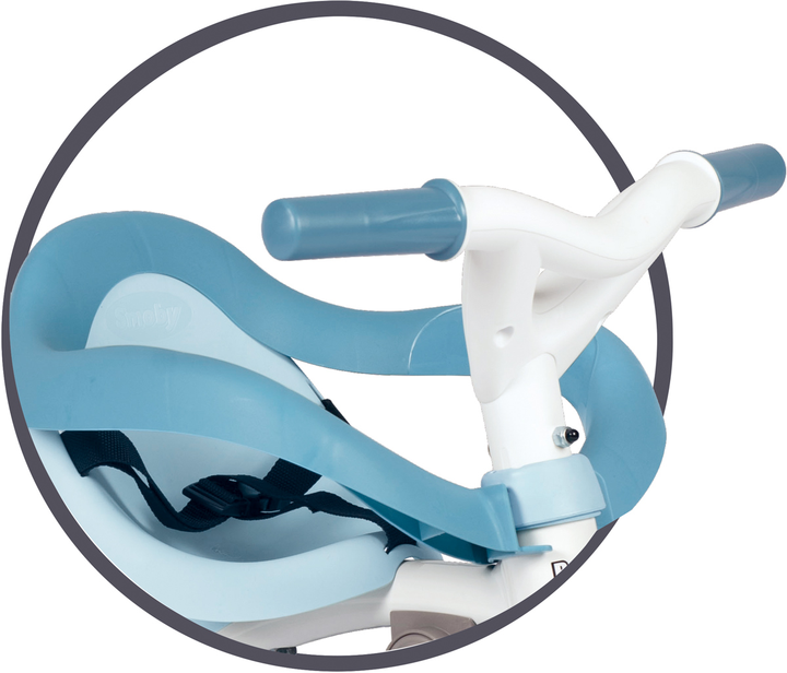 Дитячий велосипед 3 в 1 Smoby Toys Бі Муві Комфорт металевий Блакитний 68х52х101 см (740414) (3032167404145) - зображення 4