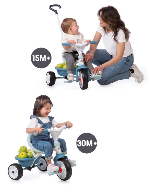 Rowerek dziecięcy 2w1 Smoby Toys Bi Muvy metalik Niebieski 68x52x52 cm (7600740331) - obraz 5