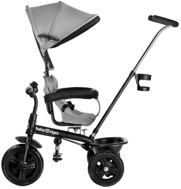 Rowerek trójkołowy Baby Tiger Fly Grey (BTRFLYGRY00000) - obraz 6