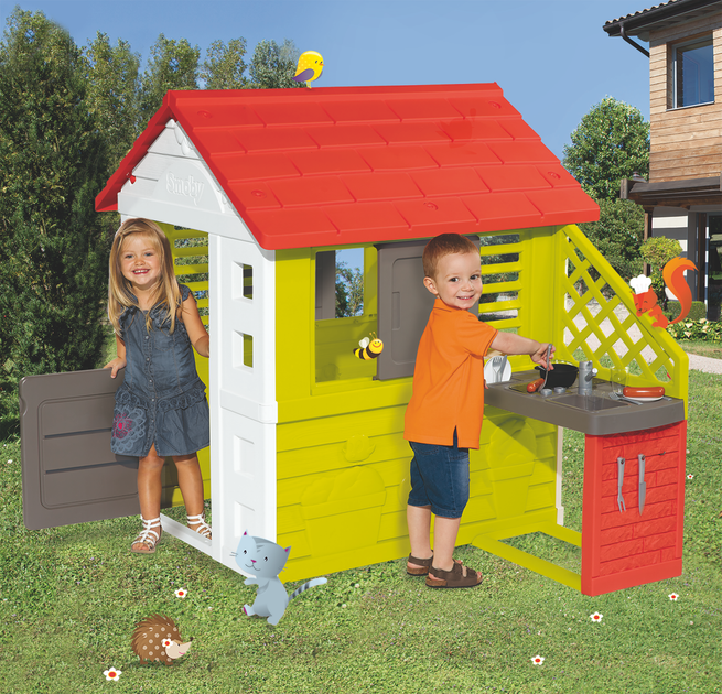 Будиночок Smoby Toys Сонячний з літньою кухнею (810713) (3032168107137) - зображення 5