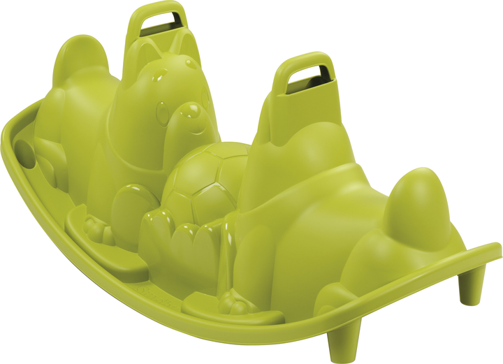 Гойдалка подвійна Smoby Toys Собачки Зелена (830201) (3032168302013) - зображення 1