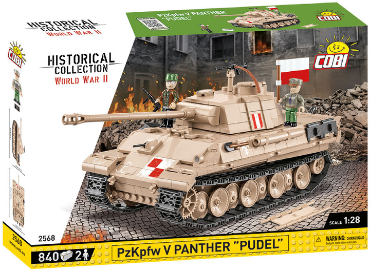 Klocki konstrukcyjne Cobi Czołg Panther V - Pudel 1:28 840 elementów (COBI-2568) - obraz 1