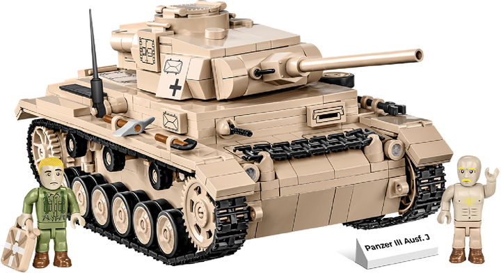 Klocki konstrukcyjne Cobi II Wojna Światowa Czołg Panzer III 780 elementów (COBI-2562) - obraz 11