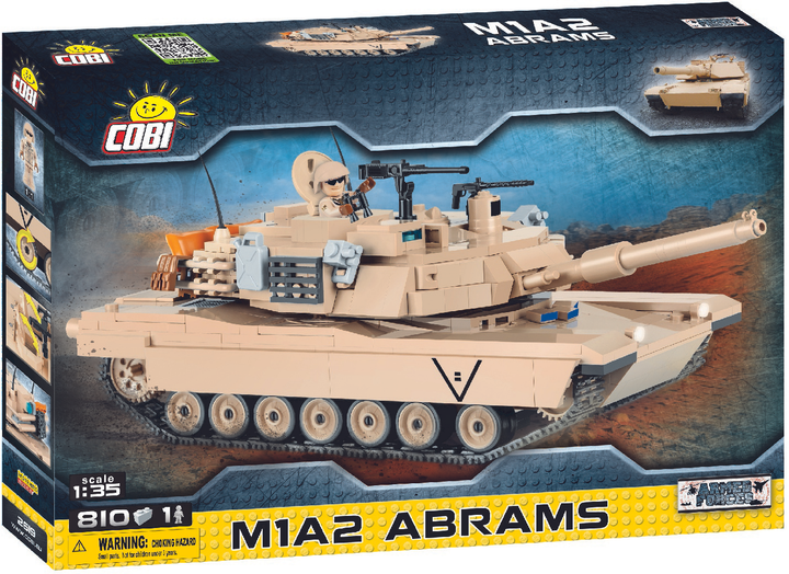 Klocki konstrukcyjne Cobi Czołg M1 Abrams 815 elementów (COBI-2619) - obraz 1