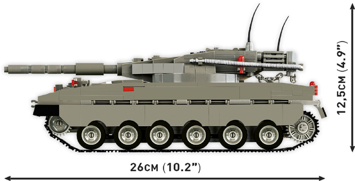 Klocki konstrukcyjne Cobi Czołg Merkava Mk 1 825 elementów (COBI-2621) - obraz 8