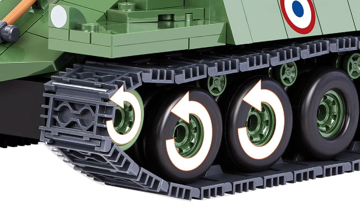 Конструктор Cobi World Of Tanks F19 Лорейн 40T 540 деталей (COBI-3025) (5902251030254) - зображення 4
