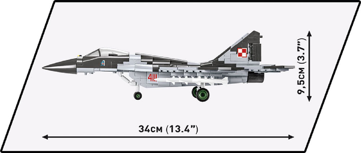 Конструктор Cobi Літак МіГ-29 Fulcrum 600 деталей (COBI-5834) - зображення 3