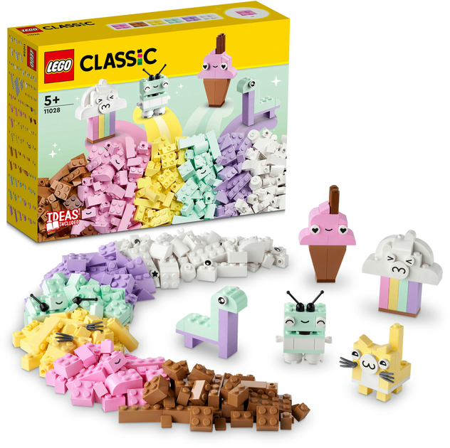 Конструктор LEGO Classic Творчі пастельні веселощі 333 деталі (11028) - зображення 9