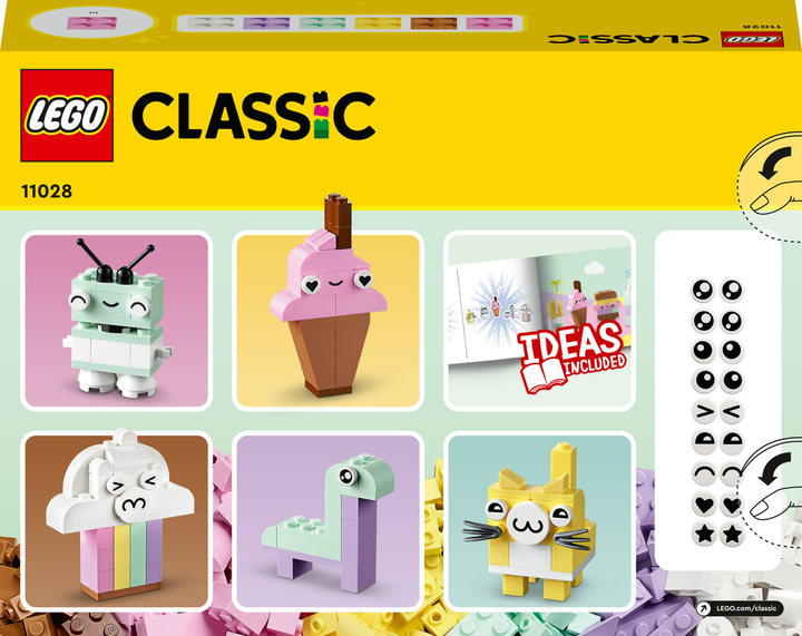 Конструктор LEGO Classic Творчі пастельні веселощі 333 деталі (11028) - зображення 10