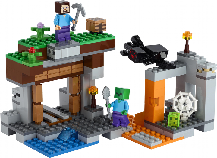 Zestaw klocków LEGO Minecraft "Opuszczona" kopalnia 248 elementów (21166) - obraz 2