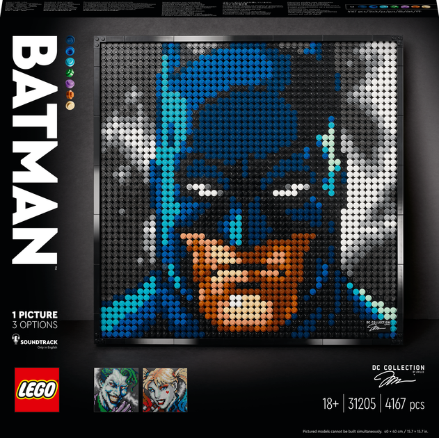 Zestaw klocków LEGO ART Batman z kolekcji Jima Lee 4167 elementów (31205) - obraz 1